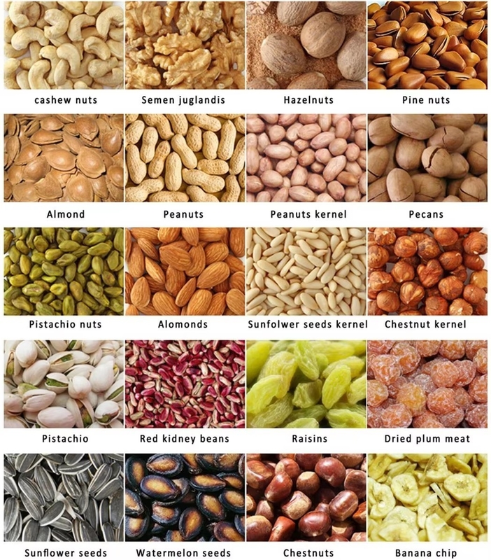 Precisión de la cámara CCD Máquina automática de clasificación de colores de nueces de macadamia