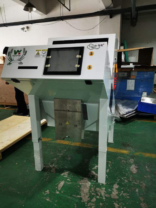 Máquina clasificadora de color Wenyao de un solo conducto y 448 canales para gránulos de PP, PET, PVC, PS para línea de reciclaje de plástico