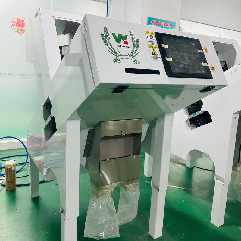 Wenyao Wifi control remoto semilla de girasol semilla de calabaza clasificador de color con 2 años de garantía y válvula de solenoide para el procesamiento industrial