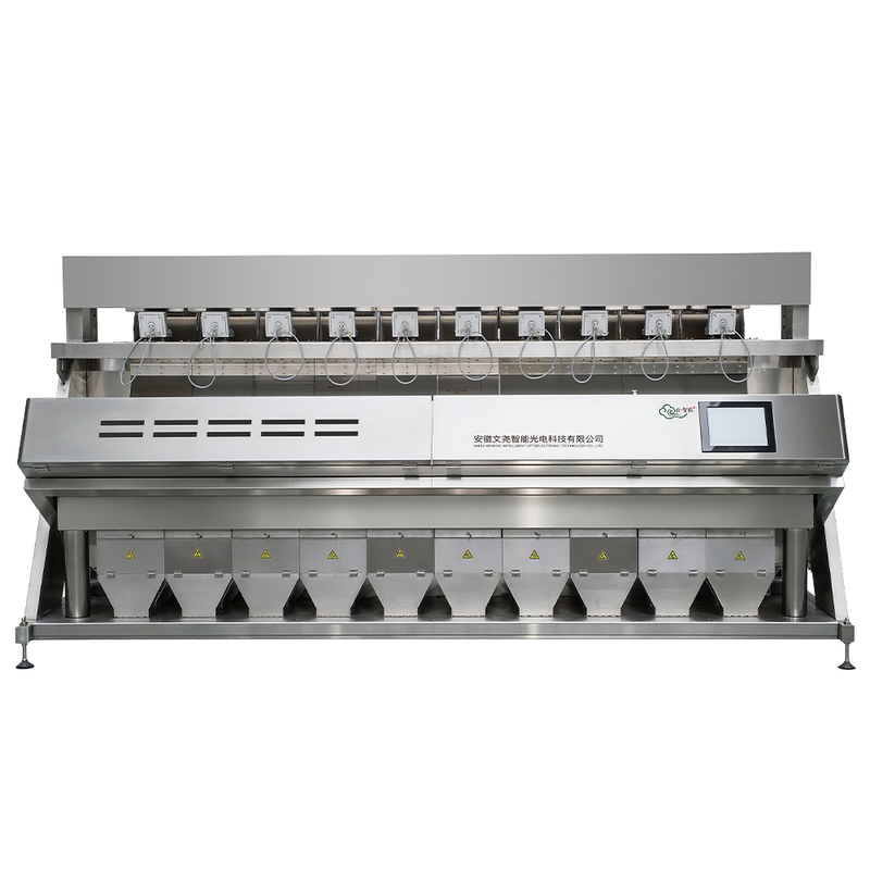 Clasificadora de color de metales con 10 canales, resolución de clasificación de 0.01 mm y capacidad de clasificación de 5-10 toneladas/hora para la clasificación de metales de alta precisión