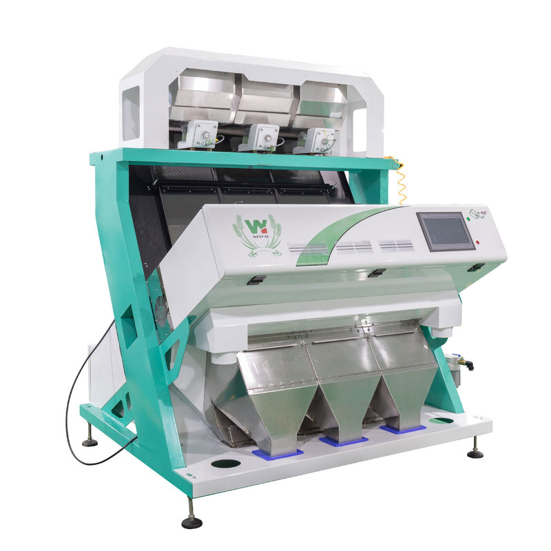 Clasificador de color CCD para cacahuetes, almendras, nueces, clasificadora de color inteligente con alta precisión