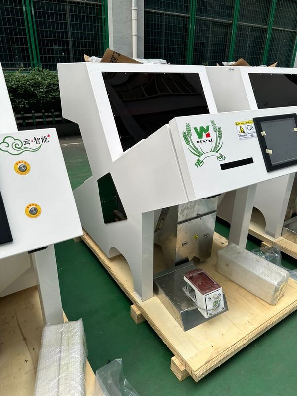 Máquina para clasificar el color de avellana 64 canales Máquina para clasificar el color del arroz y el café