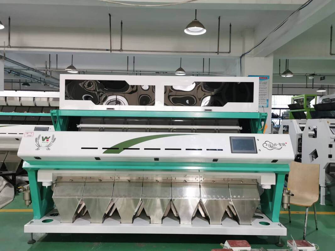 7 chute CCD Gran Nut Bean Cashew Nut Color Sortador Máquina de clasificación de color de arroz RGB