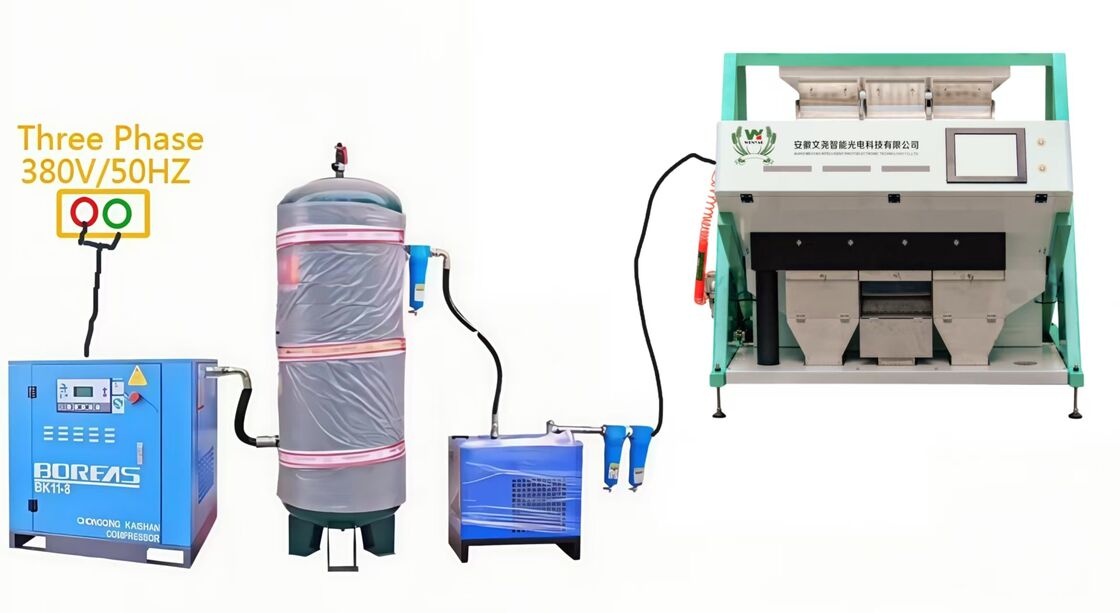 Wenyao CE Certificado de alta velocidad de clasificación de colores fabricantes chinos de clasificación óptica proveedor de granos amplios máquina de clasificación de colores