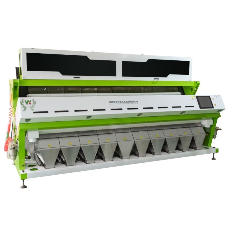 Máquina clasificadora de color de gran capacidad Wenyao 10 Chute 640 canales para frijoles, frijol mungo, frijol rojo, clasificadora óptica para la clasificación de nueces