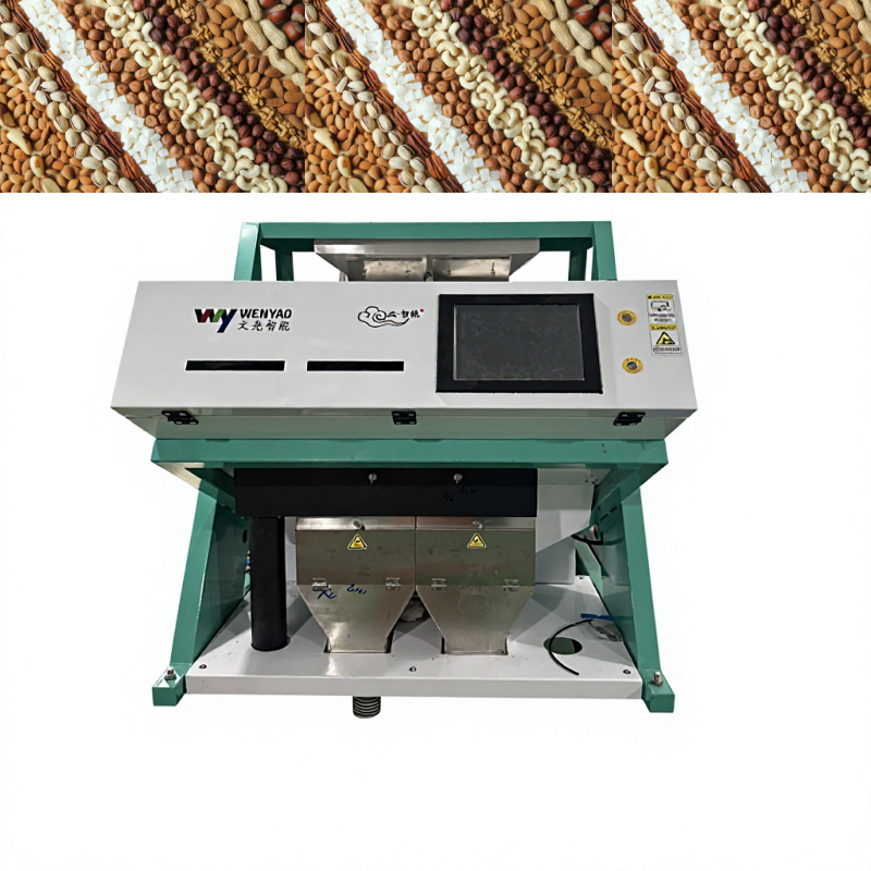 WENYAO Certificado CE 3 canales Máquina de clasificación óptica inteligente de colores Alta precisión para todos los tipos de clasificación de nueces secas