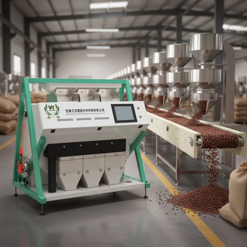 Wenyao Soybean Corn Rice Sugar Coffee Bean Color Sorter Machine New Design Full Automatic Color Sorter Machine