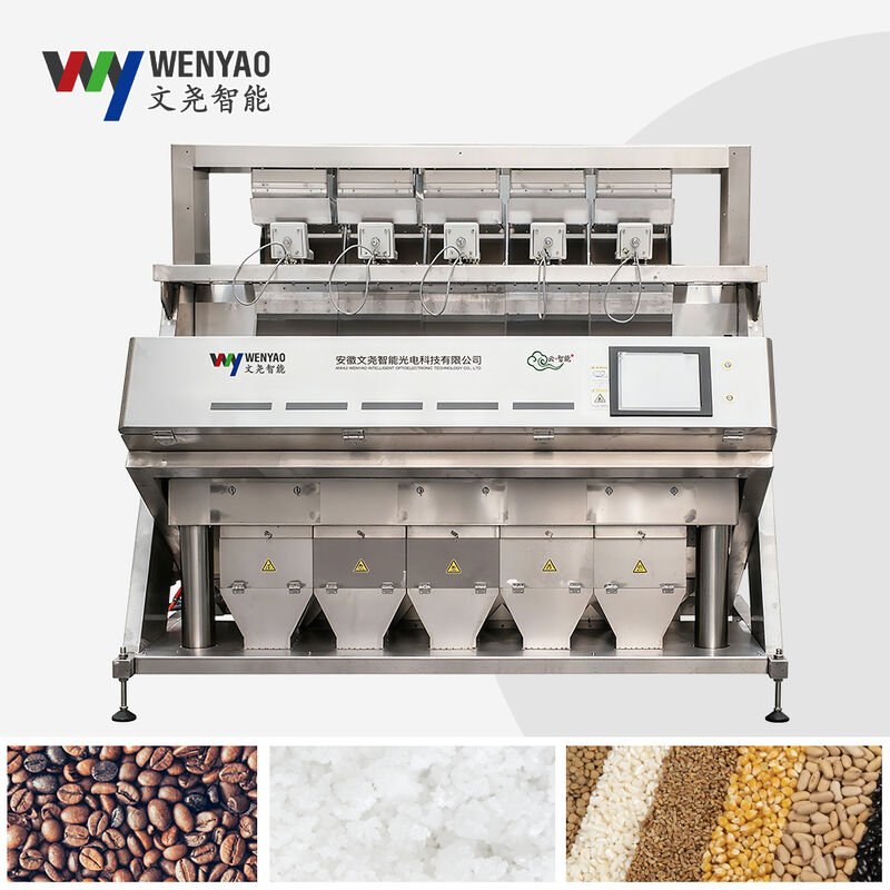 Máquina clasificadora de color inteligente WENYAO de acero inoxidable 304/316, clasificador de sal para eliminar impurezas