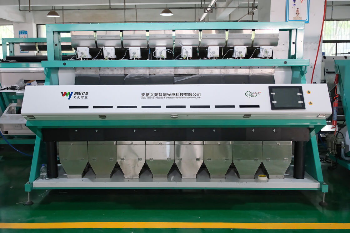 Wenyao 2026 AI Máquina de clasificación de color inteligente de avellanas con una precisión de clasificación del 99,95% y pantalla táctil Flexem de 12 pulgadas