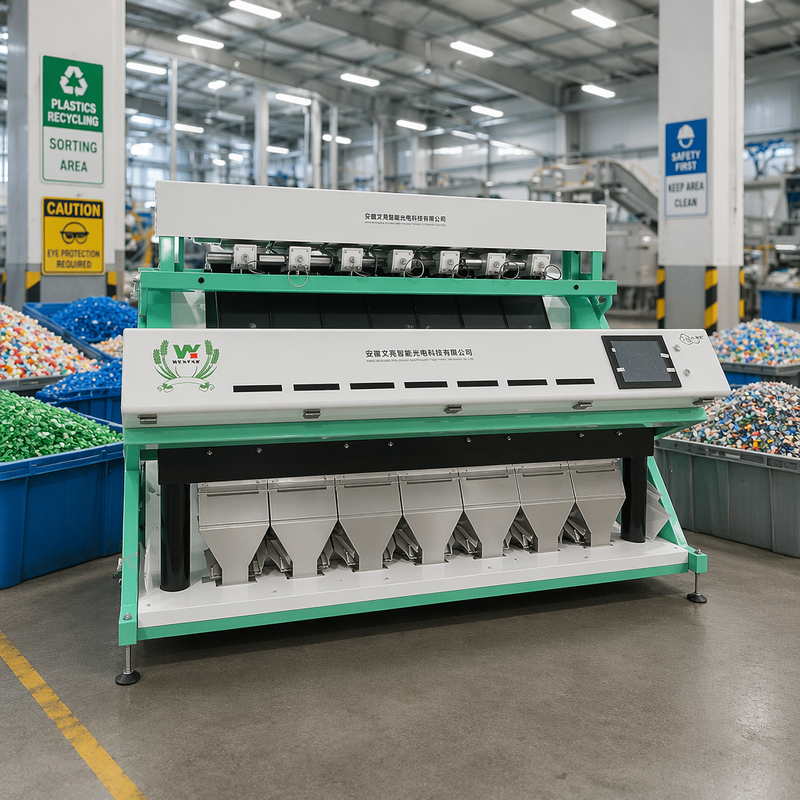 Wenyao AI Plastic Color Sorter machine  Plastic Flakes color Sorter Machine  Plastic Color Sorting Machine For Recycling Plastic Sorting