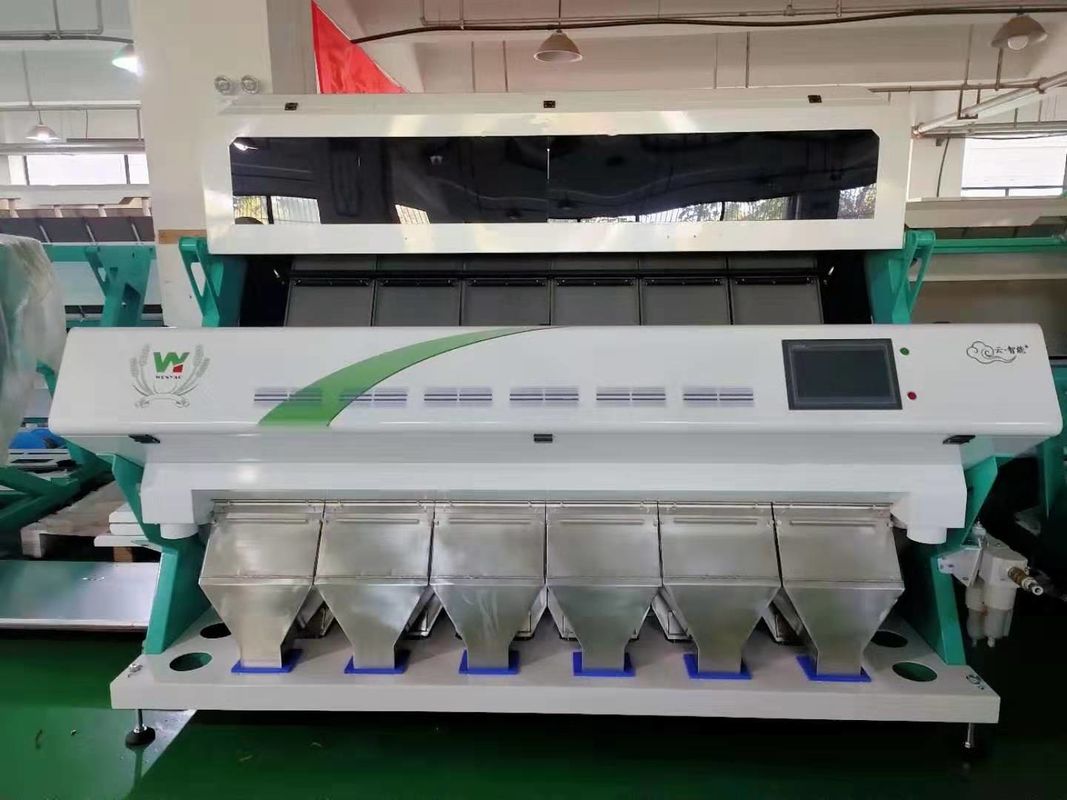 Chili Seed Color Sorter agrícola 6 canales inclinados 384 canales