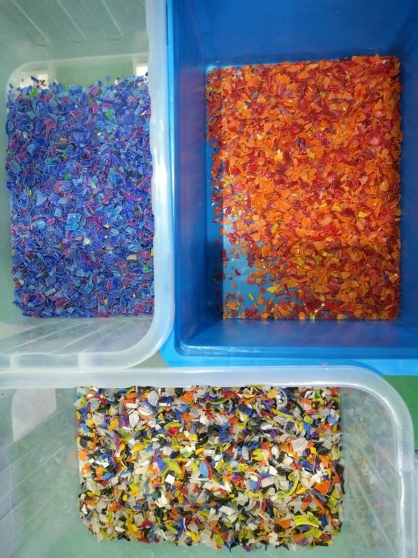 Clasificadora del color rojo de Platic para la línea plástica del reciclaje y de transformación