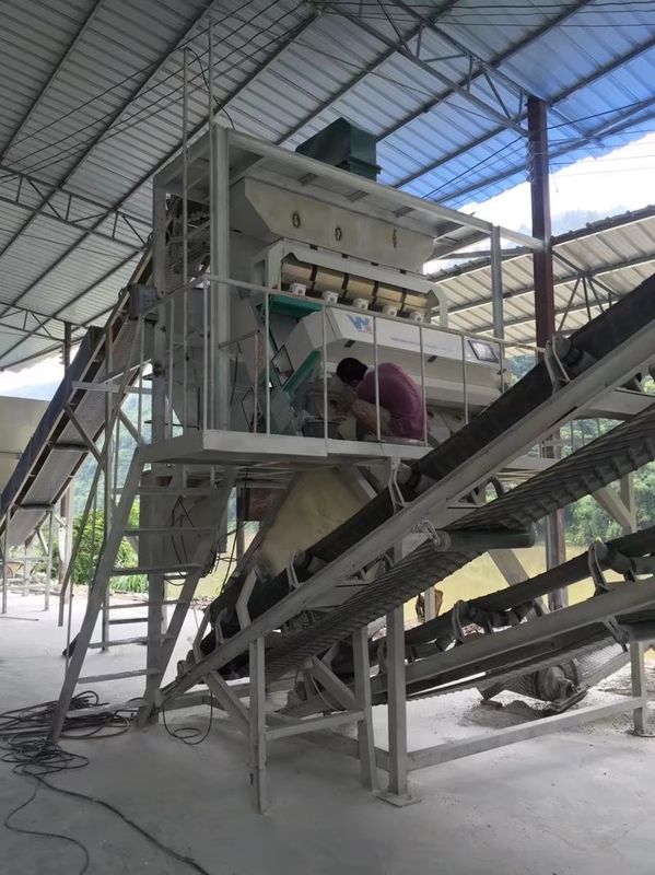 Máquina multiusos del clasificador del color de 5 canales inclinados para el color de Bean Plastic Nut Grain Mineral del arroz que clasifica con los recambios