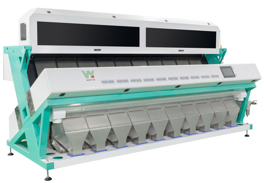 Clasificador óptico del color del CCD, máquina del clasificador del trigo de los canales inclinados 6.5kw 10