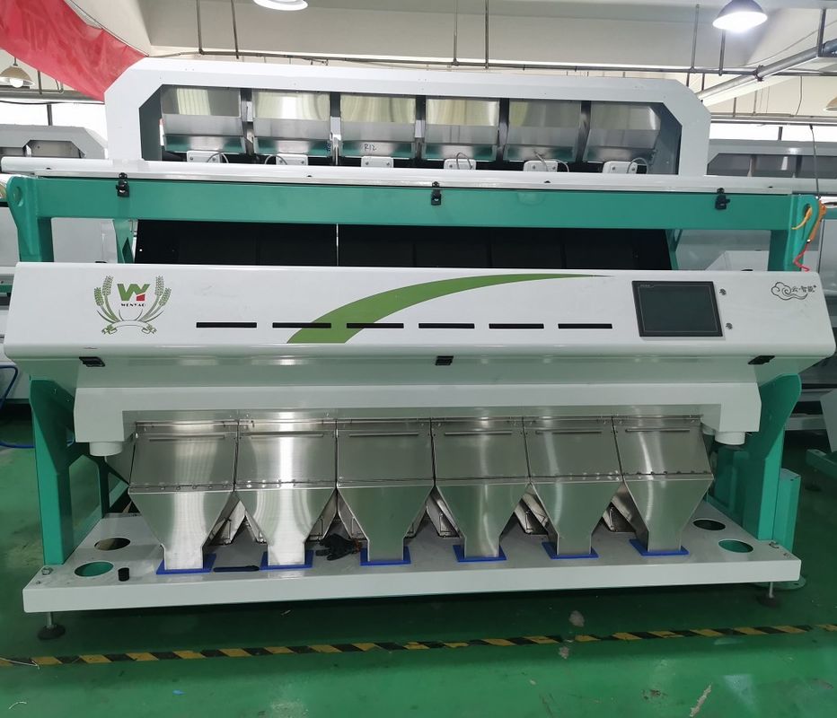 Chili Seed Color Sorter agrícola 6 canales inclinados 384 canales