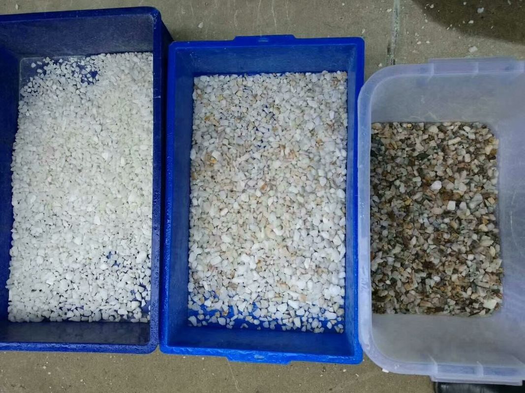 Los canales inclinados mecanografían a clasificadora mineral 5400 pixeles para la piedra del cuarzo
