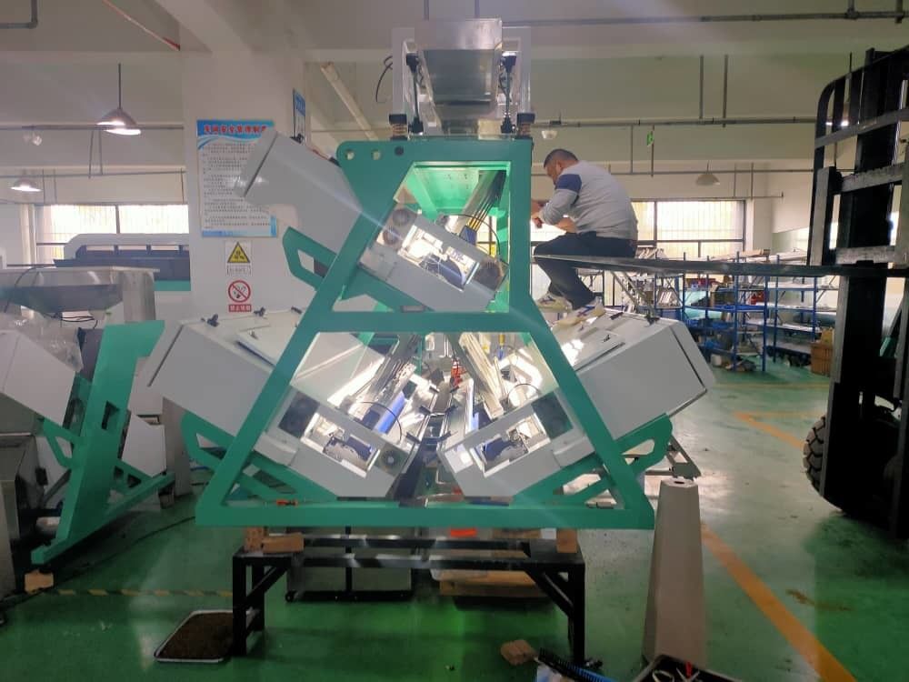 Máquina del clasificador del color del té de AC220V 7KW con la luz larga del curso de la vida LED