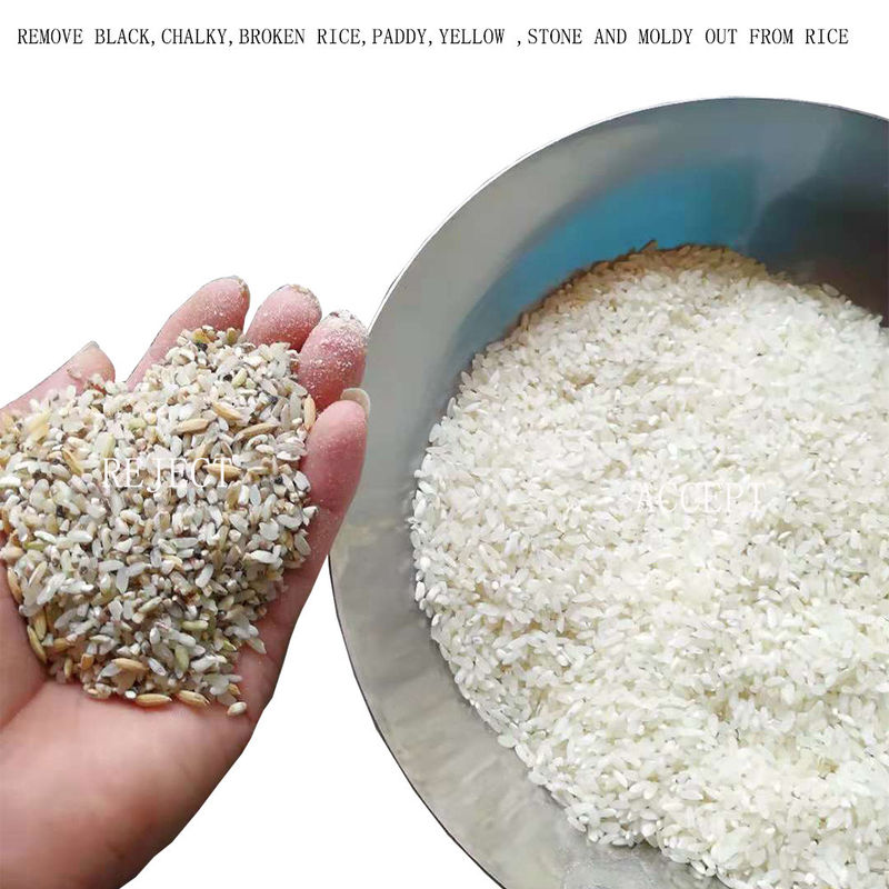 Clasificadora de 192 canales del CCD del color óptico del arroz para el molino de arroz