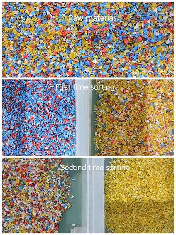 Clasificadora 800kg/H del color plástico inútil con Wifi teledirigido