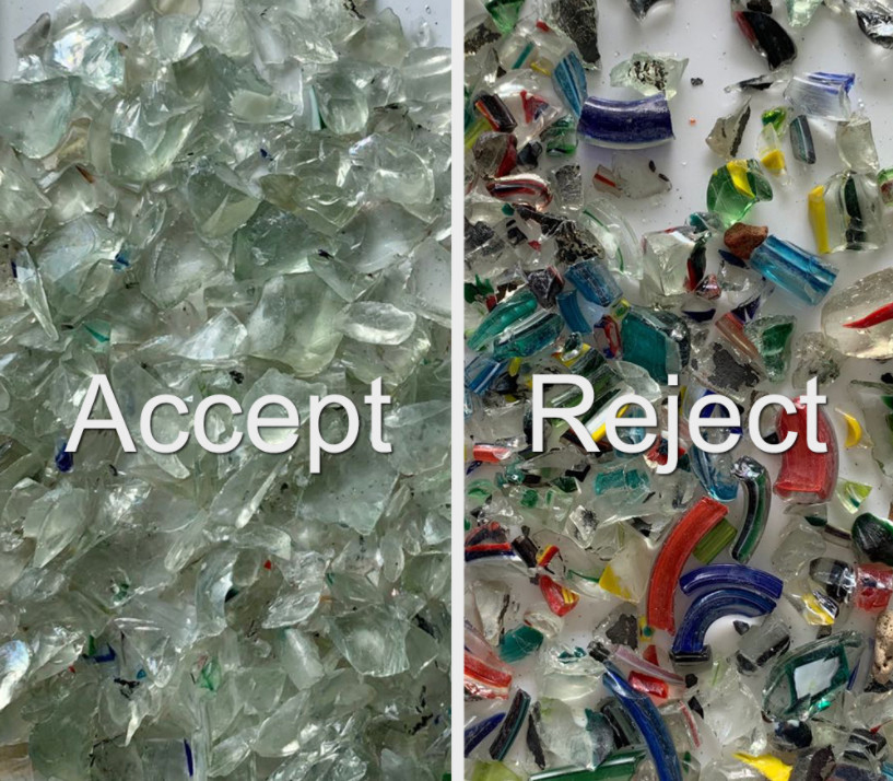 Clasificadora del color de la alta capacidad para el HDPE plástico de cristal mezclado del Pvc del PE