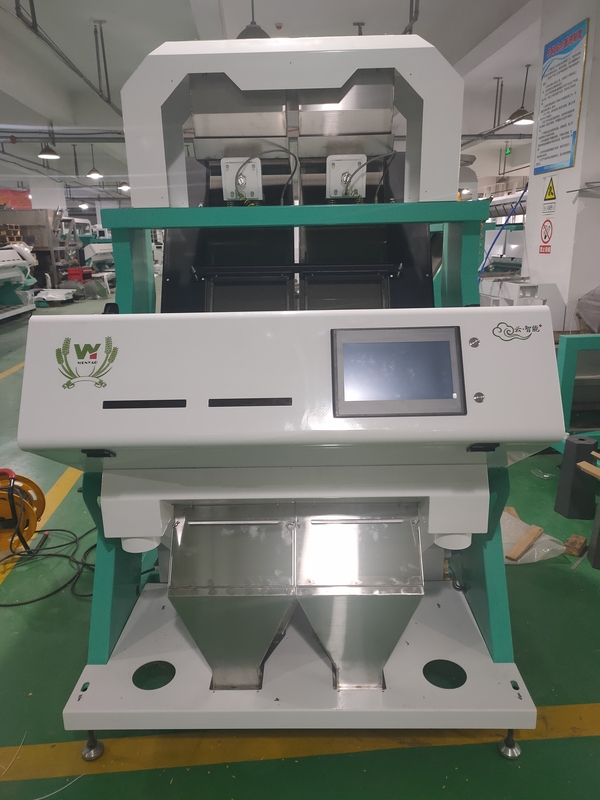 2 máquina plástica del clasificador del color de los canales inclinados 99,99% con la cámara CCD