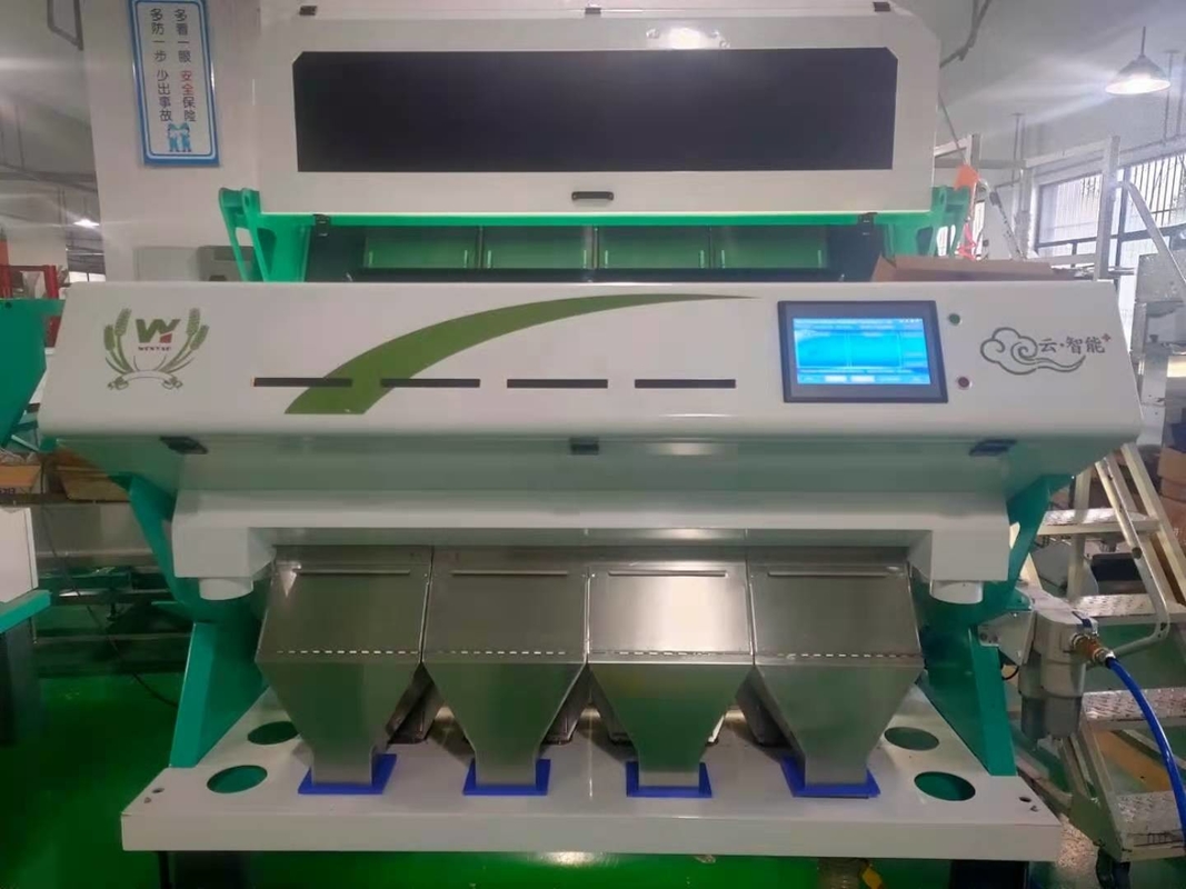 Servicio teledirigido de Bean Color Sorter With Wifi del café de cuatro canales inclinados