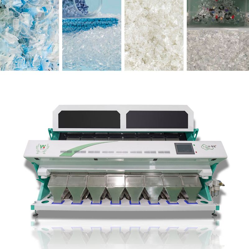 Canales inclinados plásticos del clasificador 8 del color del picosegundo del HDPE del PVC PP del ANIMAL DOMÉSTICO de Wenyao 512 canales