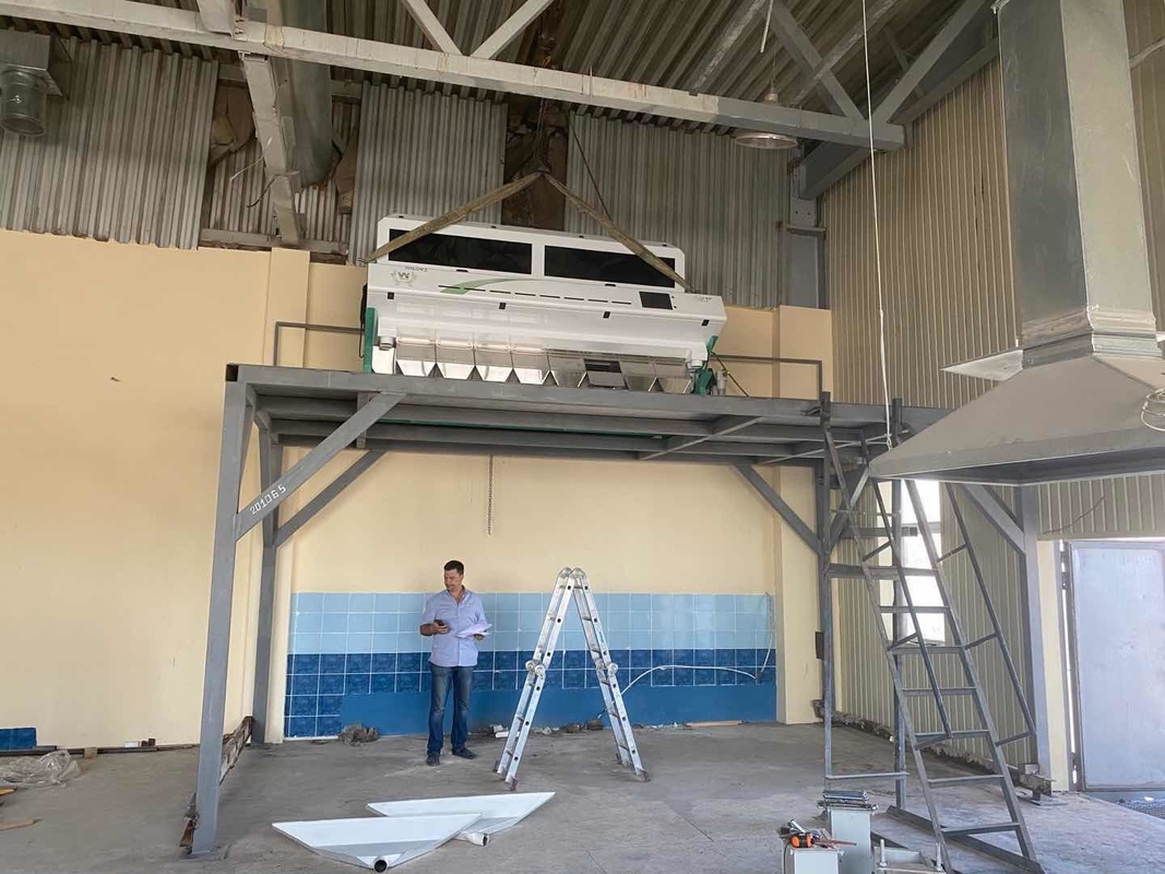 Máquina vibrante del clasificador del color del trigo del tamiz de la cámara CCD 2 años de garantía