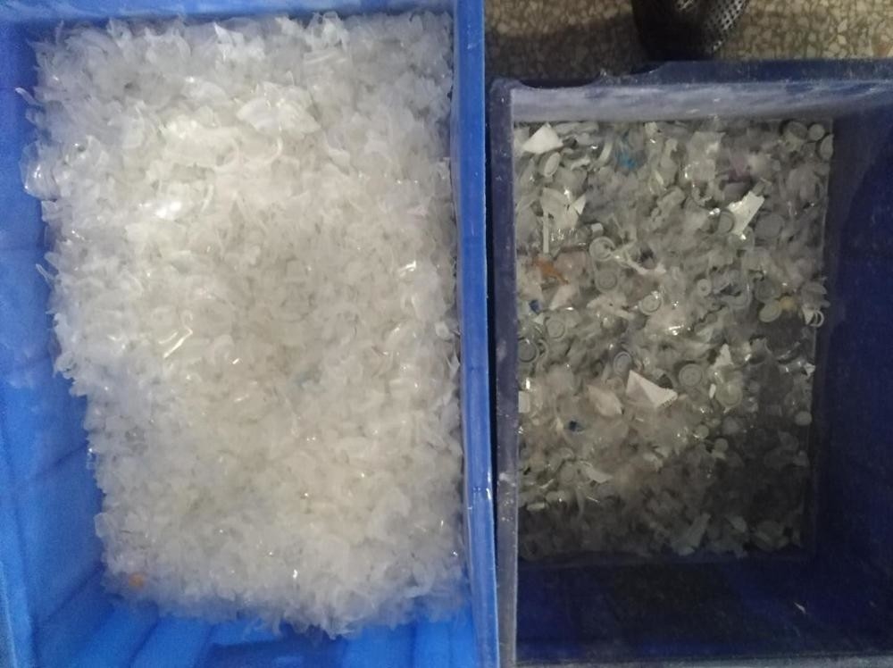 7 escamas más baratas del ABS del PVC del animal doméstico de los PP del canal inclinado colorean la clasificadora para la línea de reciclaje plástica