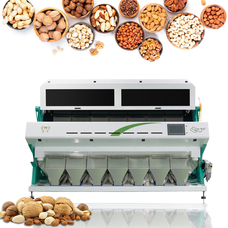 Clasificador vegetal del color de Optica del ajo de Olive Fruit Sorting Machine Unpeeled de 448 canales