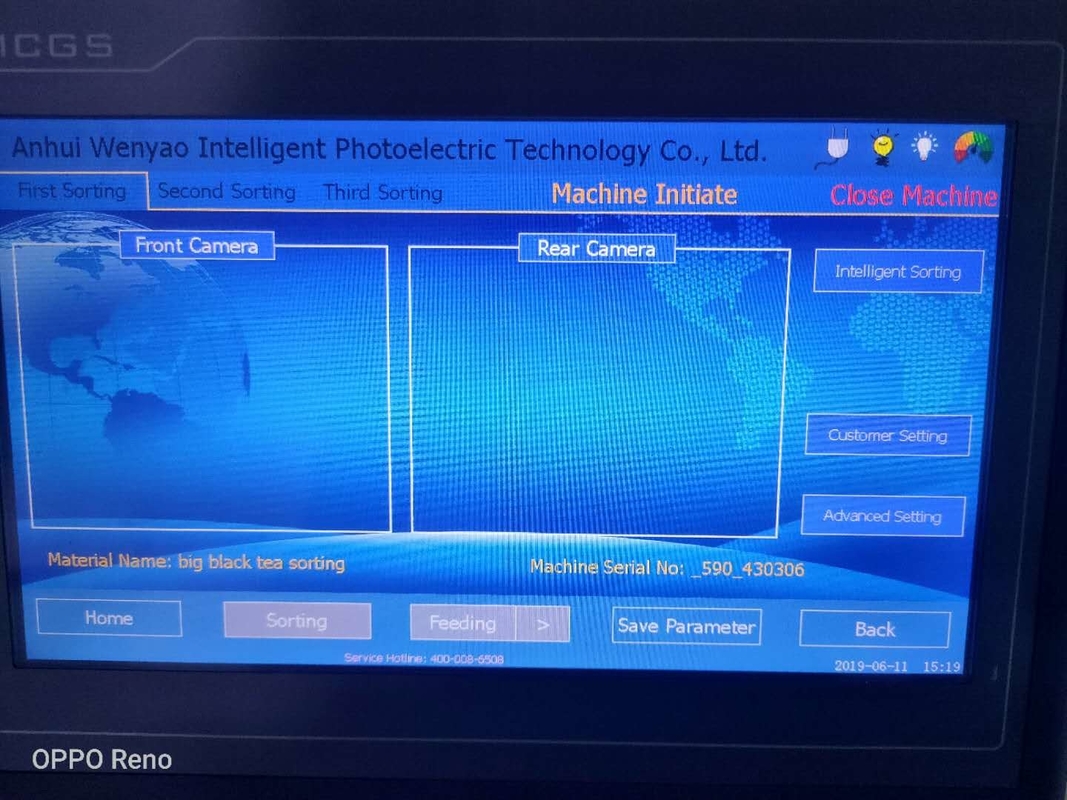 Clasificador fácil del color de la semilla de lino de FPGA Chip Rosehip Berry Mustard Lotus de la operación que separa la máquina