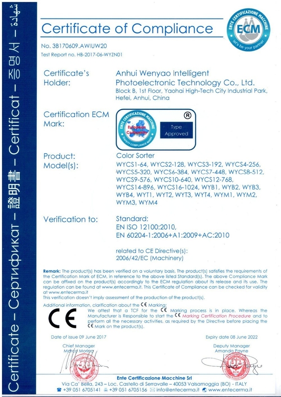 Clasificador fácil del color de la semilla de lino de FPGA Chip Rosehip Berry Mustard Lotus de la operación que separa la máquina