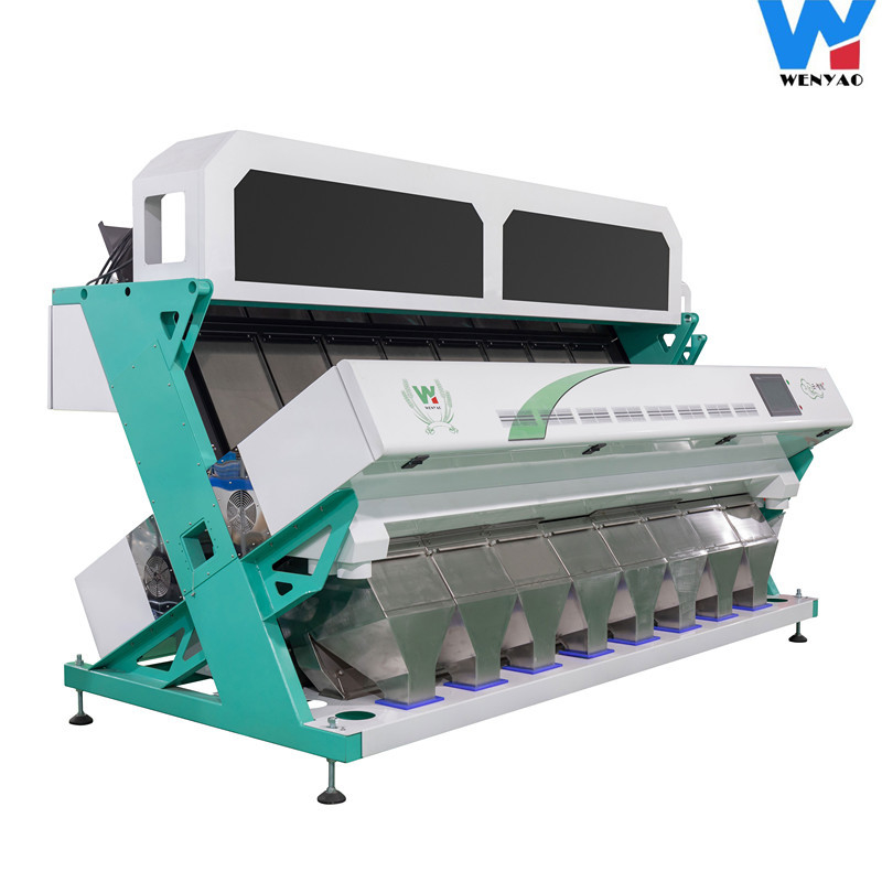2022 512 de calidad superior canaliza la máquina multifuncional del clasificador del color de 8 canales inclinados caliente en Japón