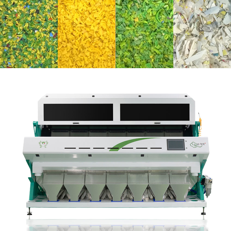 Clasificador plástico óptico del color del CCD para la máquina de proceso de reciclaje plástica garantía de 2 años
