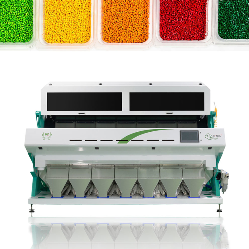 Clasificador plástico óptico del color del CCD para la máquina de proceso de reciclaje plástica garantía de 2 años