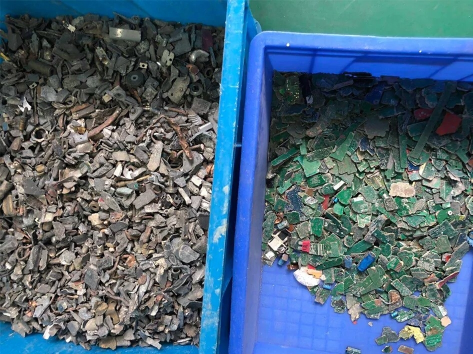 Clasificador de aluminio de cobre del color del CCD del metal del cinc en planta de reciclaje