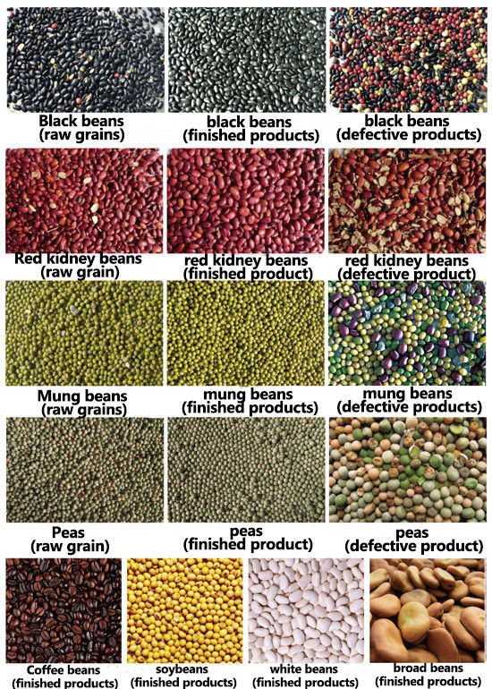 Producción verde roja de Bean Cardamom Multifunction Color Sorter 3t/H