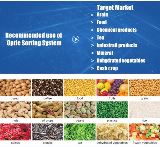 Máquina de clasificación de color de las ciruelas pasas inteligentes arándanos y repollo kiwicha cebolla frita vegetales y frutas para procesamiento agrícola 2