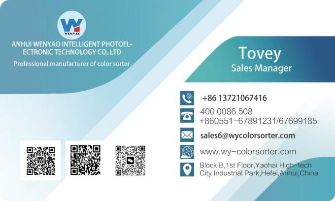 Máquina de clasificación de color de café fácil de operar con una trampilla de calidad alimenticia de 304 inoxidable 17