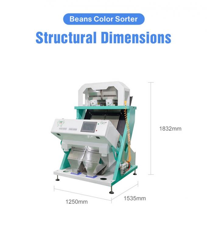 Wenyao China Precio de fábrica automático de los frijoles rojos de los riñones de los frijoles de la máquina de clasificación de color 4