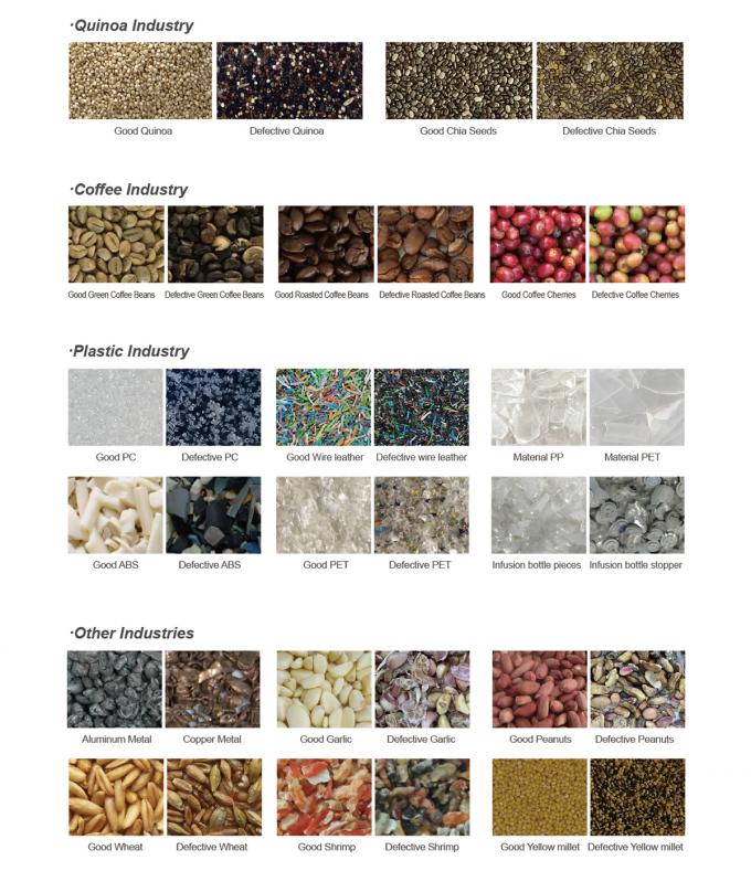 Large Output 304ss 316 Stainless Steel Intelligent Color Sorter Machine for Salt 3